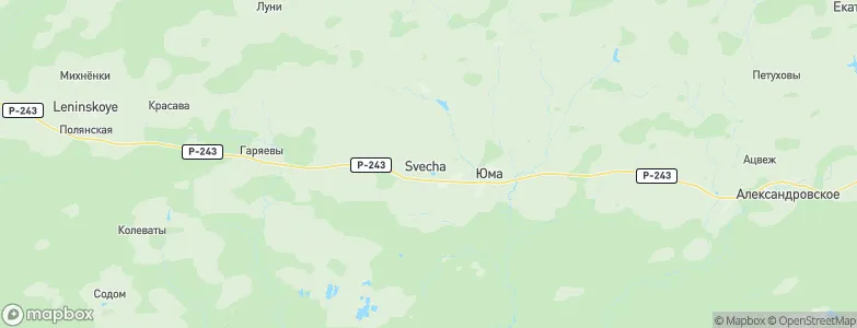 Svecha, Russia Map