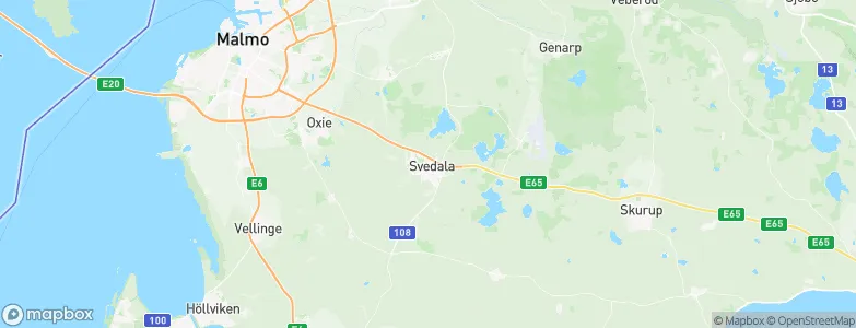 Svedala Municipality, Sweden Map