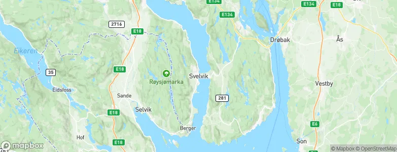 Svelvik, Norway Map