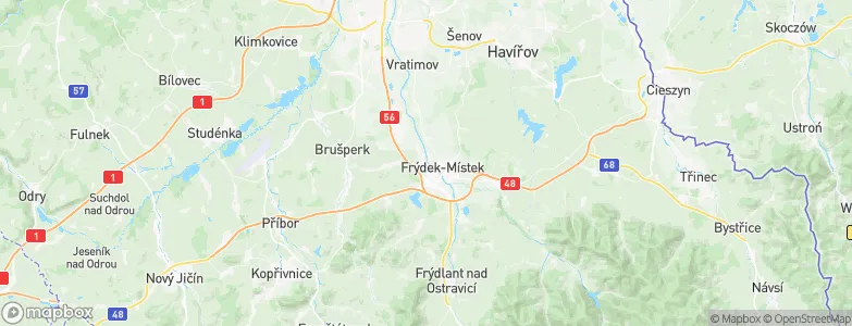Sviadnov, Czechia Map