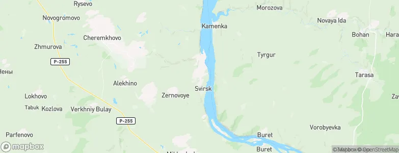 Svirsk, Russia Map