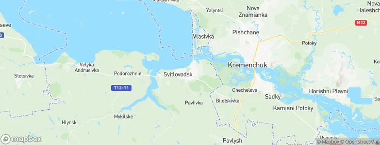 Svitlovods'k, Ukraine Map