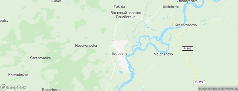 Svobodnyy, Russia Map
