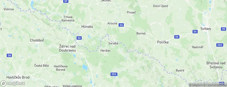 Svratka, Czechia Map