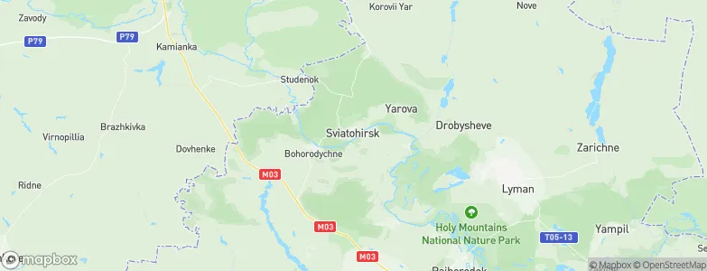 Svyatogorsk, Ukraine Map