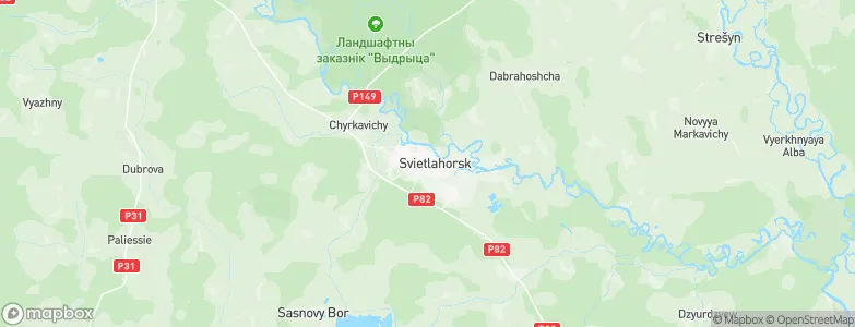 Svyetlahorsk, Belarus Map