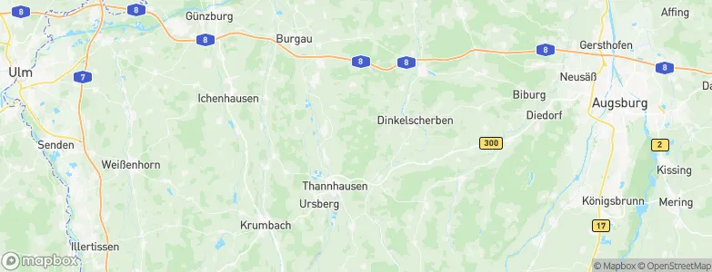 Swabia, Germany Map