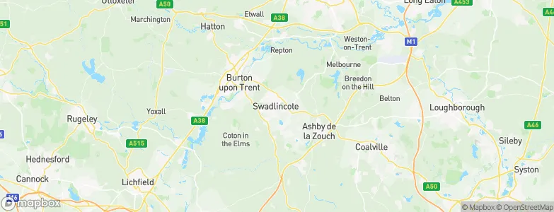 Swadlincote, United Kingdom Map