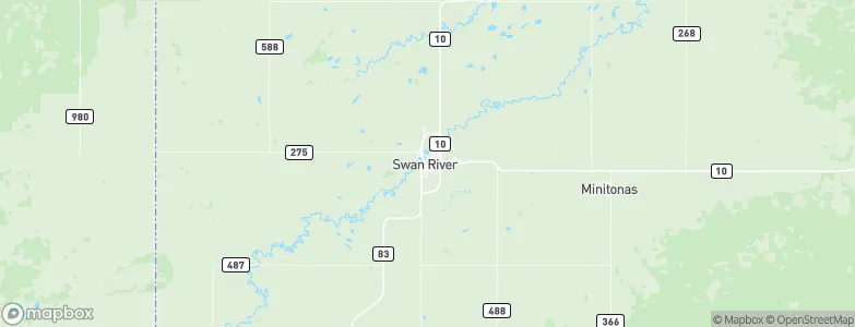 Swan River, Canada Map