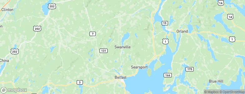 Swanville, United States Map