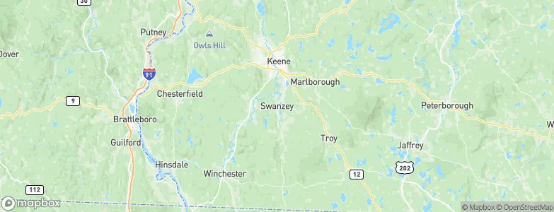 Swanzey, United States Map