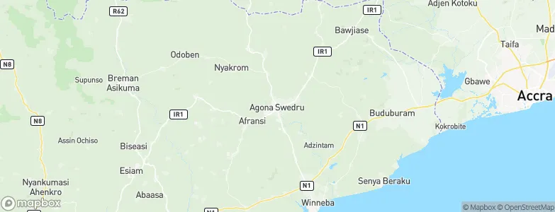 Swedru, Ghana Map