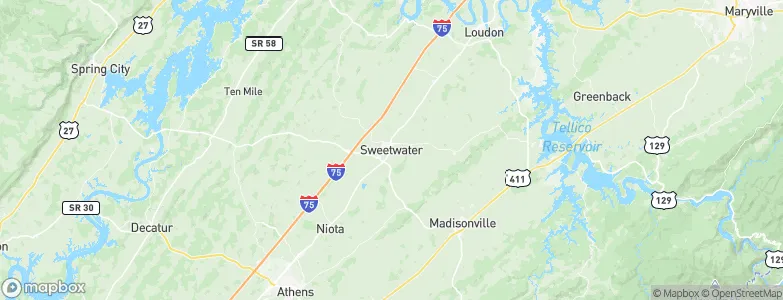 Sweetwater, United States Map