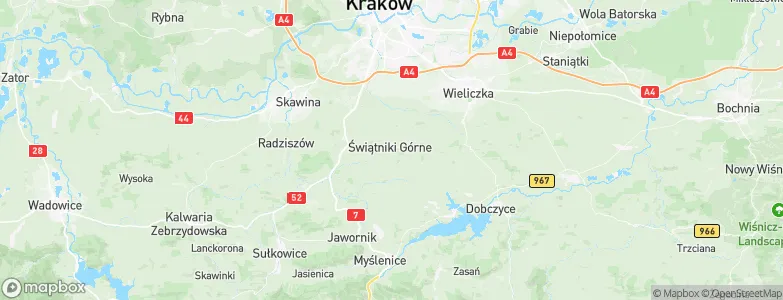 Świątniki Górne, Poland Map
