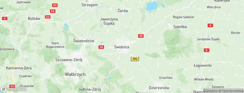 Swidnica, Poland Map