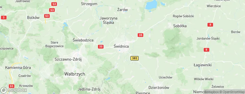 Świdnica, Poland Map