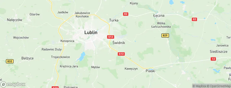 Świdnik, Poland Map