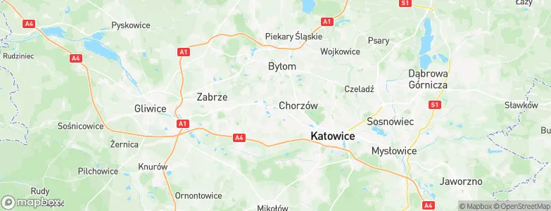 Świętochłowice, Poland Map