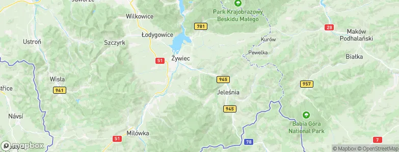 Świnna, Poland Map