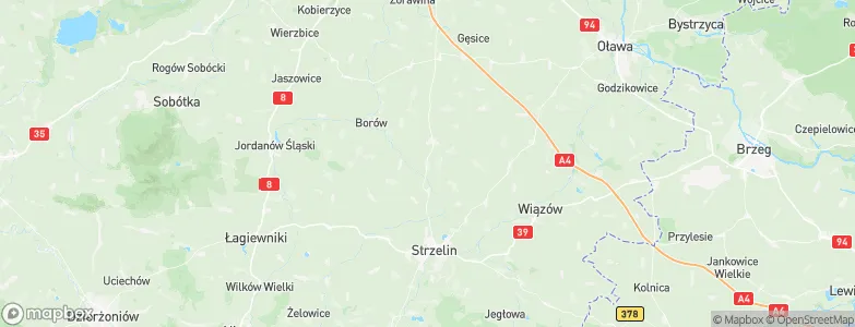 Świnobród, Poland Map