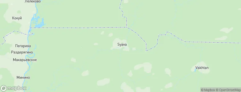 Syava, Russia Map