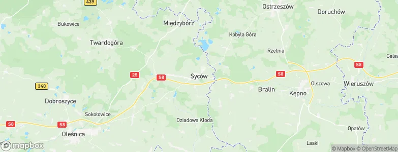 Syców, Poland Map