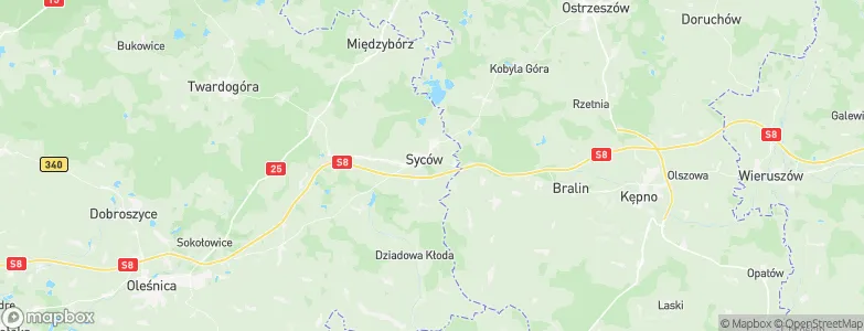 Syców, Poland Map