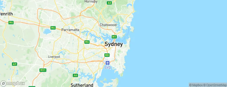 Sydney, Australia Map