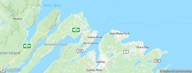 Sydney Mines, Canada Map