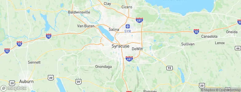 Syracuse, United States Map