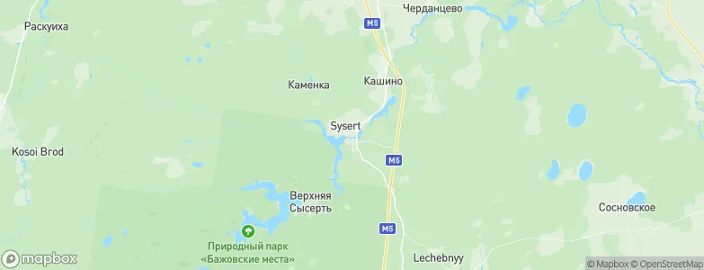 Sysert', Russia Map