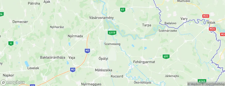 Szamosszeg, Hungary Map