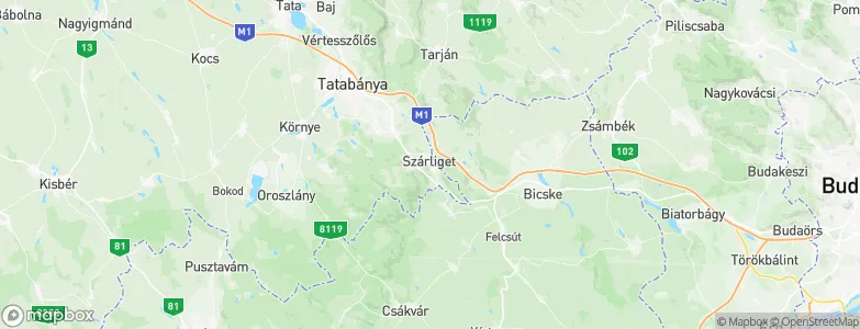 Szárliget, Hungary Map