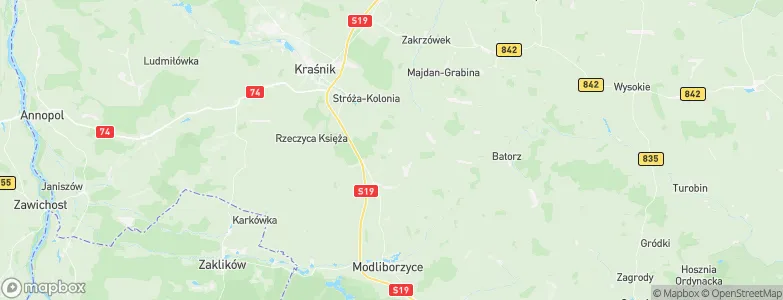 Szastarka, Poland Map