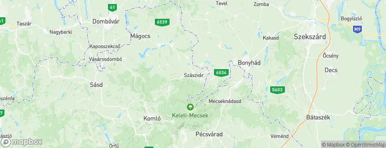 Szászvár, Hungary Map
