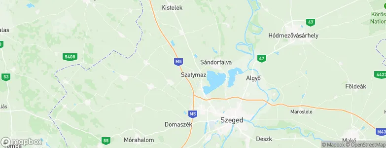 Szatymaz, Hungary Map