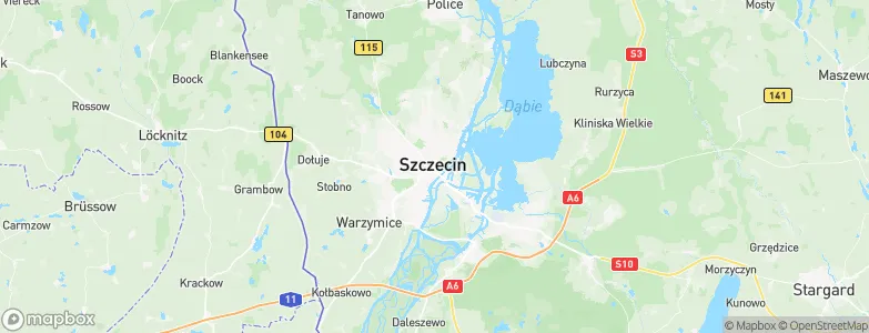 Szczecin, Poland Map
