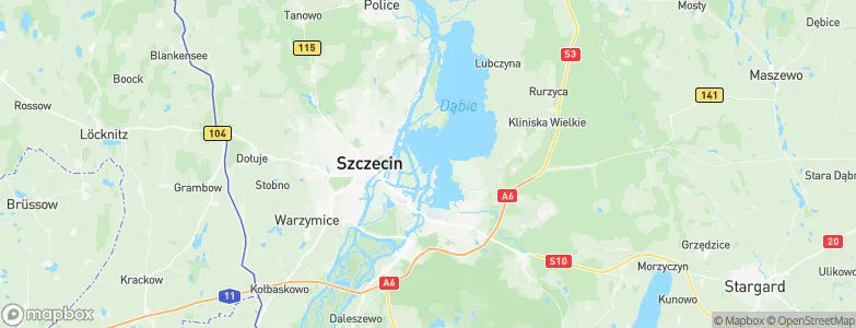 Szczecin, Poland Map