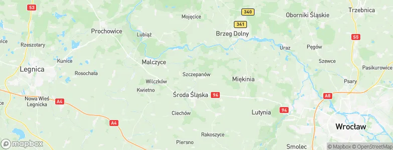 Szczepanów, Poland Map