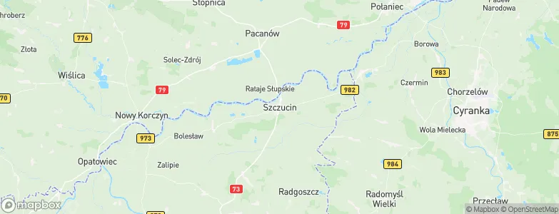 Szczucin, Poland Map