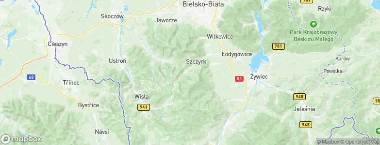 Szczyrk, Poland Map