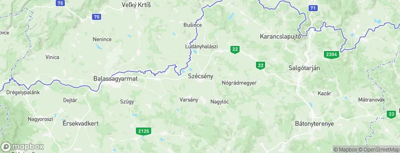 Szécsény, Hungary Map