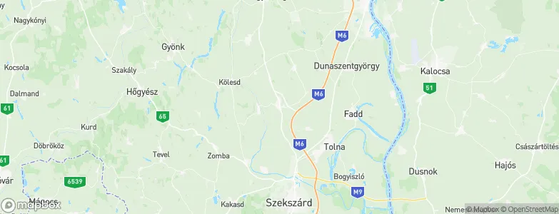 Szedres, Hungary Map