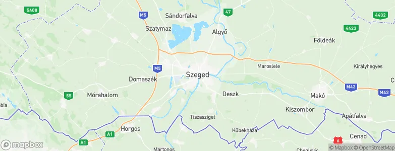 Szeged, Hungary Map