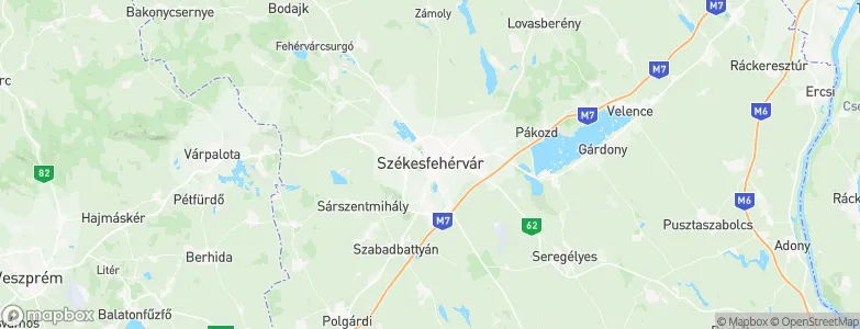 Székesfehérvár, Hungary Map
