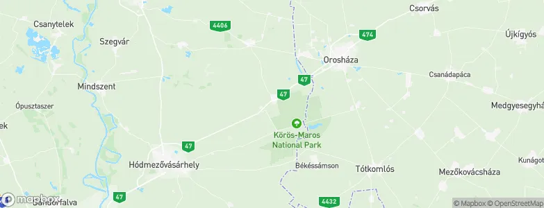 Székkutas, Hungary Map