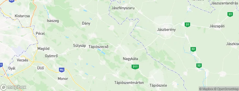 Szentmártonkáta, Hungary Map