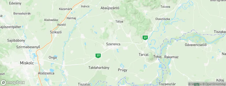 Szerencs, Hungary Map