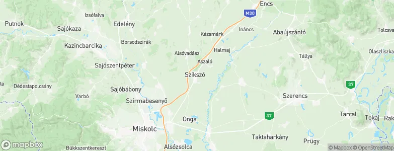 Szikszó, Hungary Map