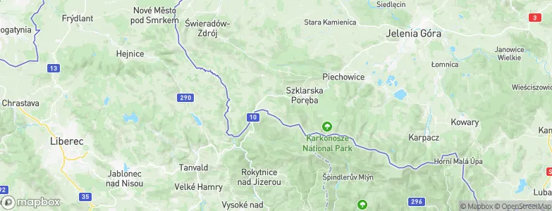 Szklarska Poręba, Poland Map
